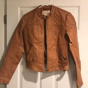 Faux leather jacket